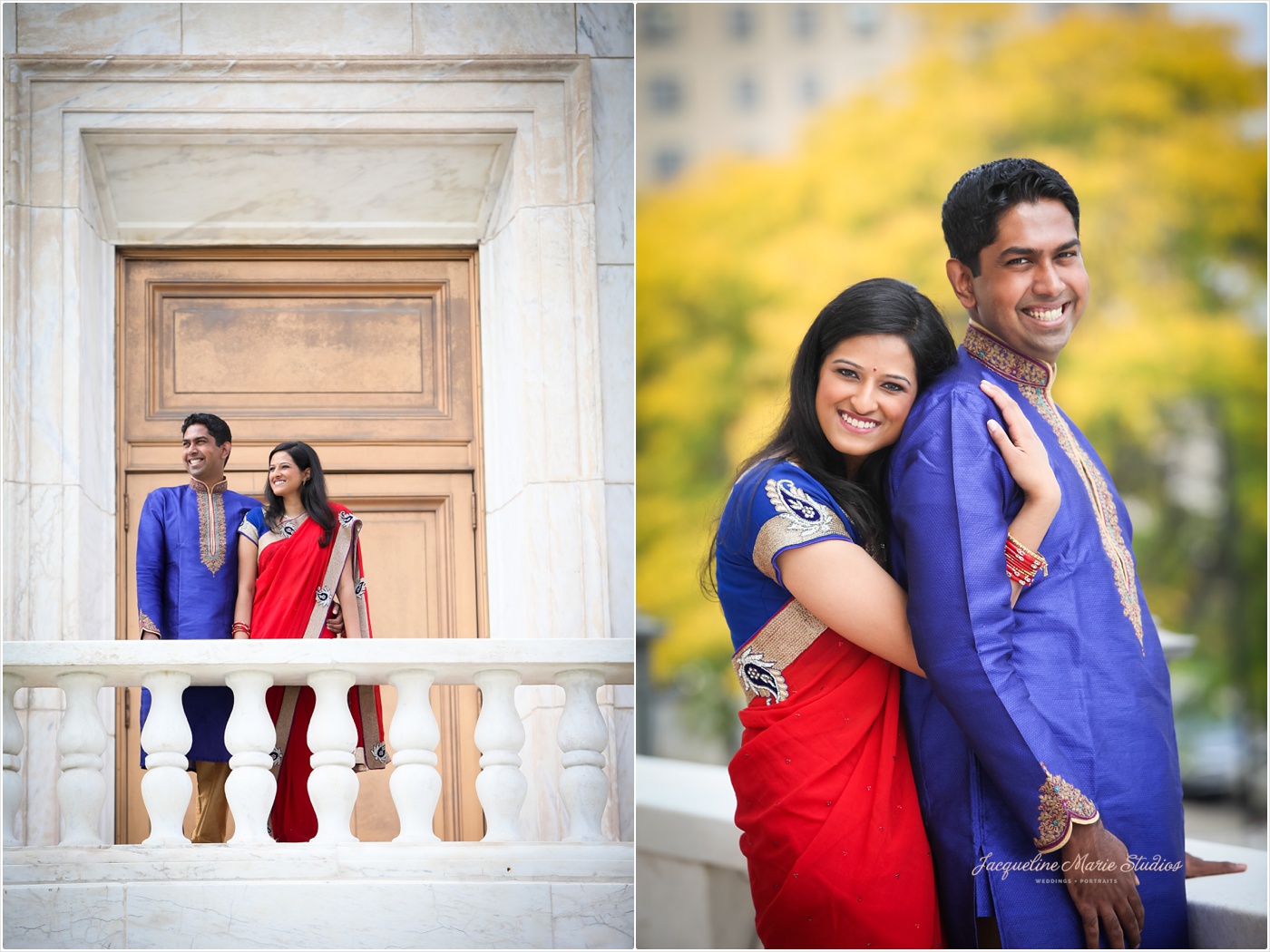 DIA Detroit Riverwalk Engagement Session Detroit Wedding Photographer Hindu