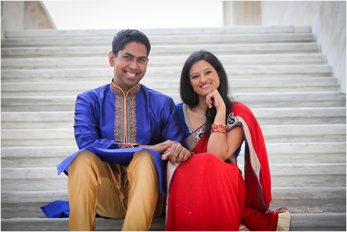 DIA Detroit Riverwalk Engagement Session Detroit Wedding Photographer Hindu