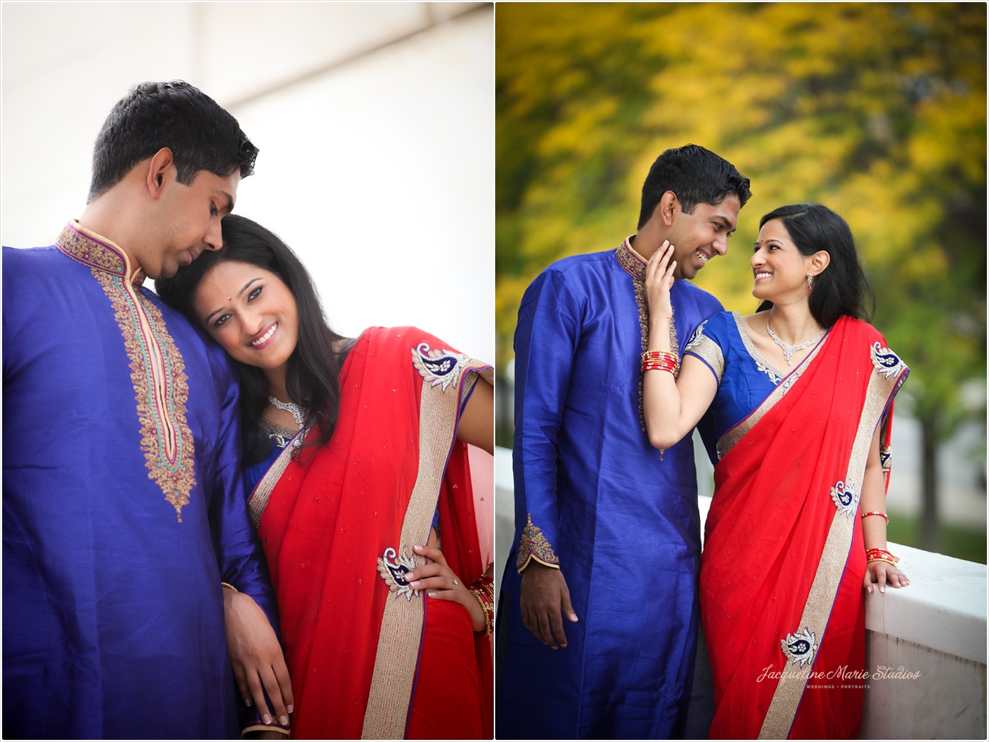 DIA Detroit Riverwalk Engagement Session Detroit Wedding Photographer Hindu