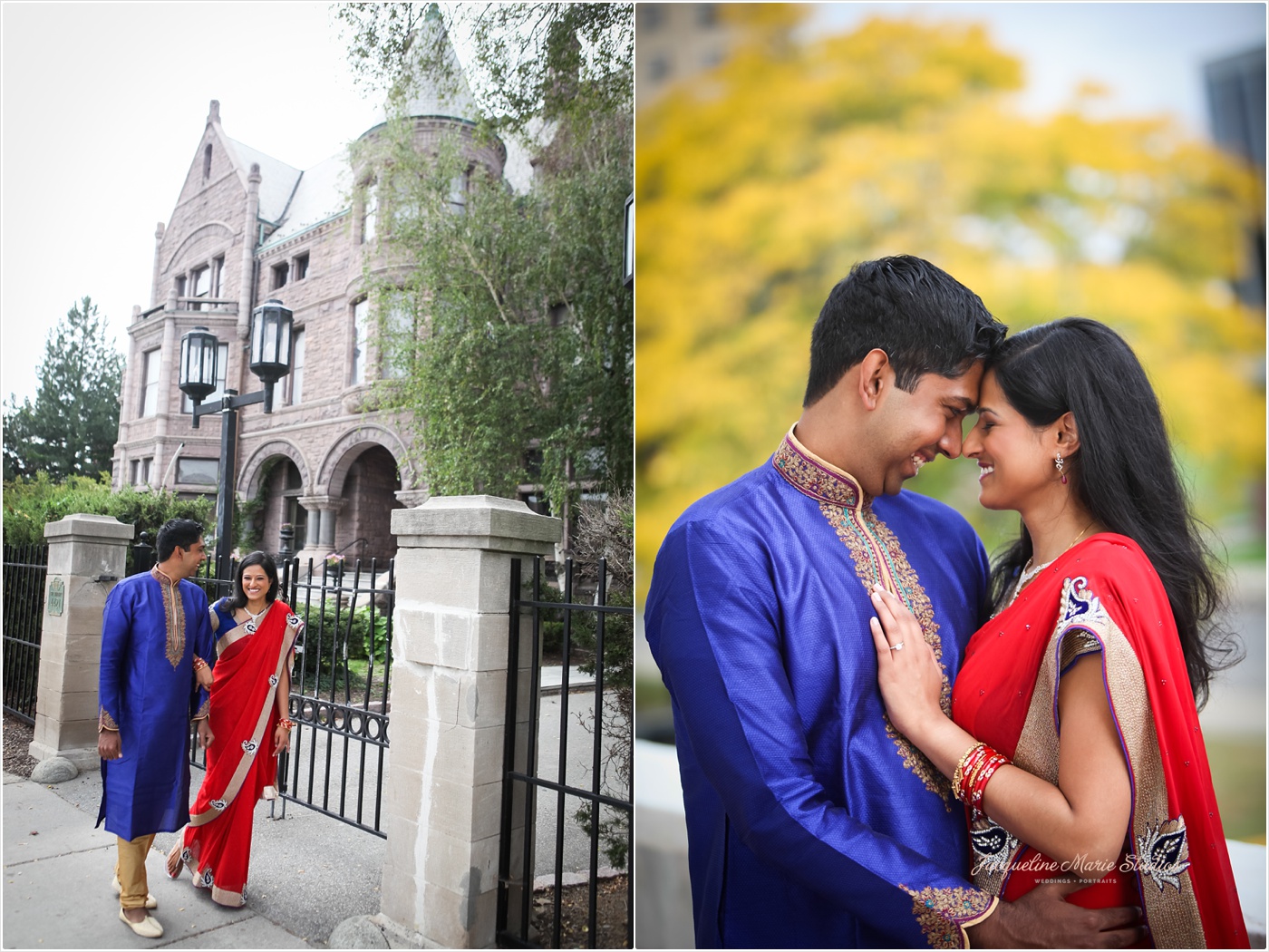 DIA Detroit Riverwalk Engagement Session Detroit Wedding Photographer Hindu