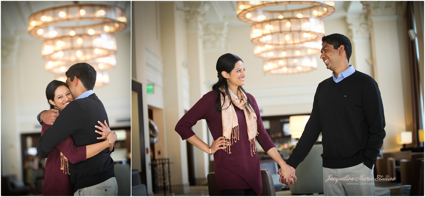 DIA Detroit Riverwalk Engagement Session Detroit Wedding Photographer Hindu