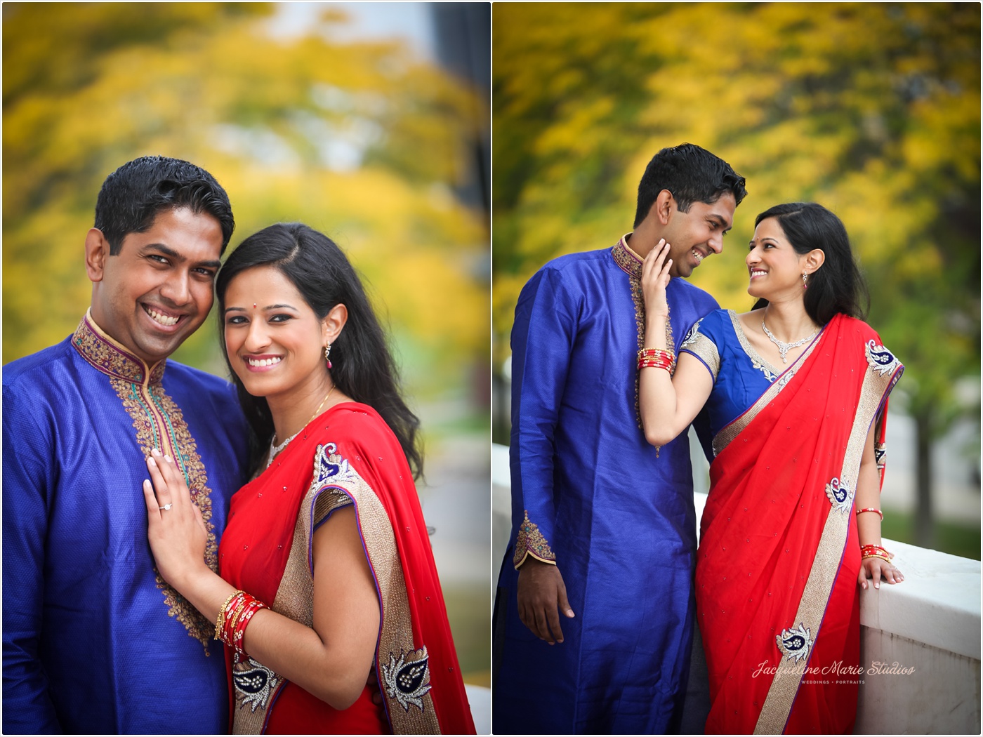 DIA Detroit Riverwalk Engagement Session Detroit Wedding Photographer Hindu